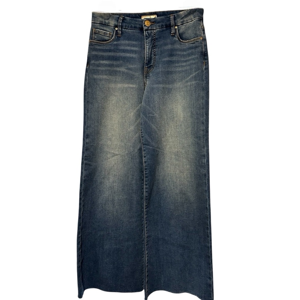 Kut From the Kloth Fringed Blue Jean Size 2 Karen Baby Bootcut Jeans